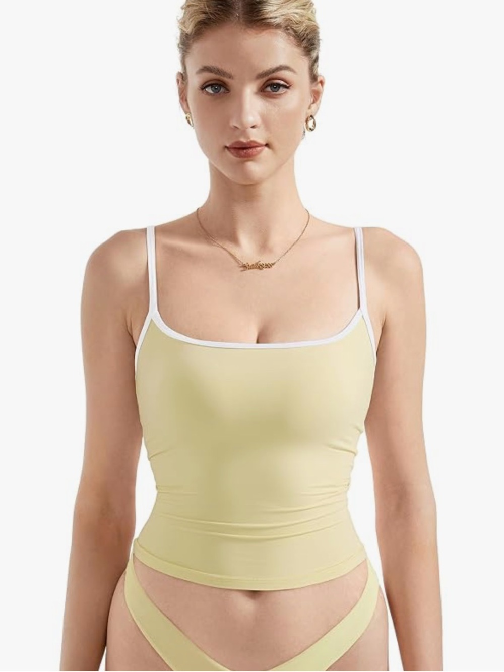NWOT SUUKSESS Butter Yellow Tank Skims Dupe size medium